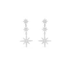 Women's Light Luxury Six-pointed Star Earrings in 925 Sterling Silver Product Features: Hexagram Star earrings are fashionable. It is made in the light of 21st century fashion, which is unique, nickle-free and hypoallergenic.These Star Burst earrings are super attractive and alluring. These six-pointed stars represent the positive message of hope and good luck. Product Information: Material: Sterling silver;Cubic zircon Color: Silver Size: Length 3.1cm,width 1.3cm Applicable Gender:Female Three Cheap Star Charm Drop Earrings, Drop Stud Star Earrings, Cheap Dainty Star-shaped Earrings, Star Fancy Earrings, Cheap Silver Celestial Earrings, Affordable Silver Festival Earrings, Cheap Elegant Star-shaped Hoop Earrings, Cheap Star-shaped Everyday Earrings, Luxury Sterling Silver Danglers