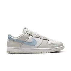 Nike Dunk Low "White/Lt Armory Blue/Light Bone" Women's Shoe - Hibbett | City Gear Nike Dunk Women, Dream Shoe, Shoes Ideas, Ootd Ideas, Shoe Inspo, Swag Shoes, Nike Dunk Low, Dream Shoes