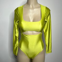 Fashion Nova Small Euphoria Green Bodysuit Nwt Green One-piece Bodysuit For Party, Yellow Stretch Bodysuit For Party, Yellow Spring Party Bodysuit, Green One-piece Party Bodysuit, Green Stretch Bodysuit, Euphoria Green, Cute Green Bodysuit For Playtime, Playful Green Bodysuit, Black Strapless Bodysuit