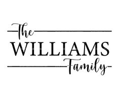 the williams family logo on a white background