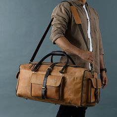 Leather Duffel Bags Leather Weekender Bag For Travel, Leather Travel Bag For Trip, Buffalo Bag, Travel Duffel Bag, Leather Duffel Bag, Travel Necessities, Leather Duffel, Leather Duffle Bag, Mens Wallet