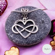 Share the eternal essence of Celtic love by gifting this necklace to your partner or a loved one. This necklace offers two captivating styles to choose from. 🌟 Stainless Steel Chain: The necklace features a durable stainless steel chain with a length of 44 cm. 🎁 Gift with Elegant Jewelry Box: Each Celtic Eternal Love Necklace comes beautifully packaged in an elegant Jewelry Box with a Black Foam insert, elevating the gifting experience and providing a secure and stylish storage solution for th Spiritual Jewelry For Her On Valentine's Day, Spiritual Jewelry For Valentine's Day Gift, Spiritual Jewelry Gift For Valentine's Day, Infinity Symbolic Jewelry For Gift, Symbolic Infinity Jewelry For Gift, Symbolic Infinity Jewelry For Gifts, Spiritual Infinity Shaped Jewelry Gift, Infinity Spiritual Jewelry For Gifts, Spiritual Infinity Jewelry As Gift