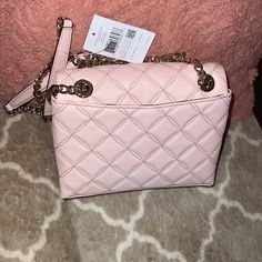 New With Tags , Kate Spade Leather Quilted Purse , New And Never Used , Just Didn’t Realize How Similar It Was To Another One I Had ! Beautiful Baby Pink , Perfect For Spring ! Straps Can Be Used Has A Shoulder Bag, Or Made Longer For Crossbody Wear ! Elegant Pink Quilted Shoulder Bag, Quilted Purse, Shoes Outfit Fashion, Quilted Purses, Shoes Outfit, Kate Spade Bags, Kate Spade Bag, Another One, Baby Pink