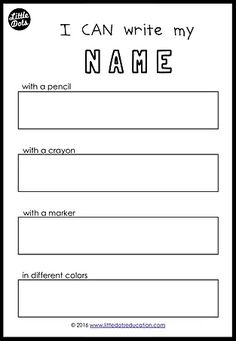 i can write my name worksheet