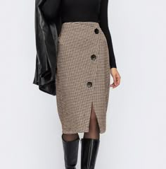 Introducing our exquisite long woolen warm pencil skirt for women! This skirt is not only fashion-forward but it also ensures maximum comfort during those chilly days. Crafted with luxurious wool, it is designed to keep you cozy and stylish all season long. The sophisticated pencil silhouette accentuates your curves while providing a sleek and sleek look that is perfect for any occasion. With its impeccable craftsmanship and timeless design, this skirt is a must-have addition for any fashion-forward woman's wardrobe. Stay warm and elegant with our long woolen warm pencil skirt!  Composition: 35% wool, 35% viscose, 30% polyester Skirts length  74 cm         chest     waist      hip XS:    84cm  64cm  88cm              (33")   (25")  (34.6") S:        88cm 68cm 92cm           (34.6") (26.7") Fitted Maxi Skirt For Fall Workwear, Winter Workwear Fitted Maxi Skirt, Beige Winter Midi Skirt, Chic Winter Workwear Maxi Skirt, Chic Winter Midi-length Pencil Skirt, Winter Chic Midi-length Pencil Skirt, Chic Long Pencil Skirt For Fall, Lined Pencil Skirt For Winter, Beige Long Skirt For Winter