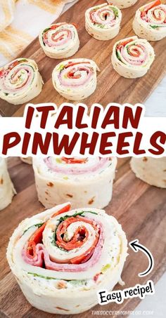 Easy Italian pinwheels Italian Pinwheels, Croissant Sandwiches, Pinwheel Sandwiches, Pinwheels Recipe, Pinwheel Appetizers, Pinwheel Recipes, Lake Food Ideas Summer, Food Ideas Summer, Lake Food Ideas