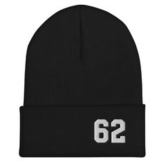 Excited to share this item from my #etsy shop: Cuffed Beanie, Personalized with Jersey Number Letter Print Beanie Hat One Size Fits Most, Letter Print Beanie Hat, One Size Fits Most Letter Print Beanie, Customizable Black Sports Hat, One Size Beanie For Sports Events, One Size Fits Most Beanie For Sports Events, Winter Snapback Hats For Sports Events, One Size Fits Most Sports Beanie, Embroidered Number