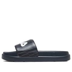 (WMNS) FILA Sports Legendary Blue Slippers F12W024610FNV (Women's) Sporty Slides For Spring Training, Sporty Navy Slides With Cushioned Footbed, Navy Sporty Slides With Cushioned Footbed, Sport Slippers, Blue Slippers, Stylish Sneakers, Perfect Pair, Your Perfect, Slippers