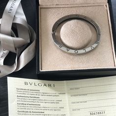 Bvlgari. The Piece Is From Their B.Zero1 Collection And It Has Been Crafted From Stainless Steel And Beautifully Lined With 18k Yellow Gold. It Is Complete With The Brand's Lettering On The Contours. Well-Crafted And Spectacular, This Creation Is Worth The Buy. Comes With All Original Packaging And Proof Of Purchase Authenticity From Bulgari Store In Ny Fifth Avenue Bulgari Bracelet, Gold Bvlgari Bracelet, B Zero 1 Bulgari Necklace, Bvlgari Gold Necklace, Jewelry Bulgari, Bulgari Serpenti Tubogas Watch, Bulgari Tubogas Watch, Bvlgari Jewelry, Women Jewelry