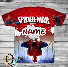 Spider Birthday Shirt - 100% Polyester Order Details 1. Choose your size 2. Add details (Design type: NAME) 3. (OPTIONAL) Upload 1-2 HIGH QUALITY photos. Photos that are low quality and/or have a filter may appear blurry on the sign. No screenshots or pictures of pictures. If you need to add additional photos or would like a size you do not see, please email info@tripleqcustomdesigns.com. 4. Add to Cart. CUSTOM SHIRT PROCESSING: Processing takes 5-7 business days. SHIPPING: Shipping is 3-5 busin Spider Man Birthday, Spiderman Shirt, High Quality Photos, Spiderman Birthday, Sublime Shirt, Custom Shirt, Low Quality, Birthday Shirt, Sweet 16