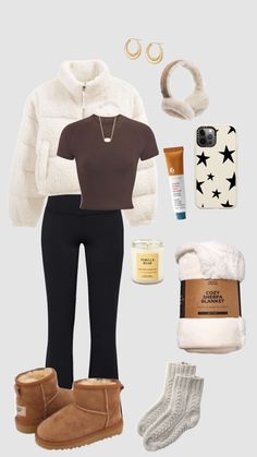 winter time ❄️                          #cleangirl #beauty #aeathetic #winter #outfit Cute Lazy Day Outfits, Cute Outfits For School, Lazy Day Outfits, Cute Winter Outfits, Easy Trendy Outfits