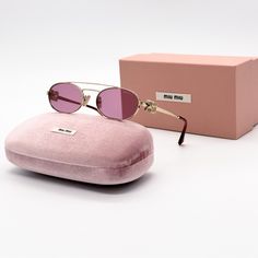 100% New Authentic Eyewear With Full Package Brand: Miu Miu Model: Miu Miu Mu54zs Zvn50d Condition: New With Full Package Frame Color: Gold Lens Color: Pink Frame Material: Metal Lens Socket: 53 Mm Bringe Width: 19 Mm Temple Length: 140 Mm Made In Italy Item Included: Authentic Eyewear, Certificate Of Authentic, Cleaning Cloth, Case, Box, Bag. Designer Pink Tinted Sunglasses, Luxury Pink Sunglasses With Uv Protection, Luxury Pink Sunglasses With Gradient Lenses, Pink Luxury Sunglasses With Gradient Lenses, Pink Frames, Cleaning Cloth, Miu Miu, Sunglasses Accessories, Sunglasses Women