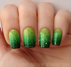 March Nails, Fingernail Designs, Green Nail Designs