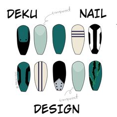 Nail Designs Anime Simple, Mha Nail Ideas, Uraraka Nails, Hawks Nails Mha, My Hero Academia Nail Art, Mha Acrylic Nails, Anime Inspired Nails Simple