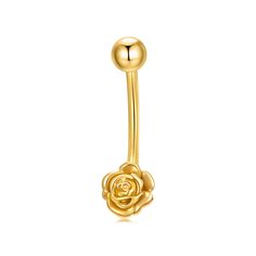 PRICES MAY VARY. 【14k Gold Rose Belly Rings】The rose symbolizes love, beauty, and femininity, making it a meaningful and romantic choice for belly button jewelry. A rose belly ring in 14k gold is a breathtaking and romantic accessory that adds a touch of elegance and sophistication to your belly button piercing. 【High-quality Material】 The Rose Belly Ring is made of 14K solid gold(real gold, not just plated), inlaid with a shining yellow crystal, very elegant and dainty. This 14k gold Rose Belly Rose Gold Belly Button Piercing, Rose Gifts, Button Piercing, Belly Button Jewelry, Barbell Piercing, Button Rings, Body Jewelry Piercing, Arabian Horses, Belly Button Piercing