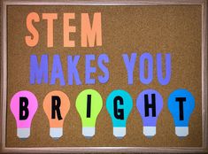 Stem Themes, Bulletin Board For Teachers, Stem Classroom Decor, Stem Bulletin Boards, Middle School Bulletin Boards, Makers Space, Steam Classroom, Stem Lessons, Science Bulletin Boards