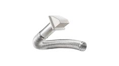 an image of a metal exhaust pipe on a white background with clippings to the side