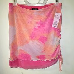 -Womens Tube Top Or Swimsuit Cover Pink Tie-Dye -Brand: Wild Fable -So Yes This Can Be A Strapless Shirt / Tube Top Or A Swimsuit Shirt Cover -Very Nice, Lightweight, And Soft Material -It Has A Pink Liner Underneath Connected Within Top (As Shown In Photos Above) -And It's Rousched On The Side( So You Can Tie It Up Or Tie It Down -So Many Unique Things About This Top -I Have Size Medium And Extra Small Tie Dye Swimwear For Spring And Summer, Spring Tie Dye Swimwear, Tie Dye Spring Summer Swimwear, Strapless Shirt, Pink Swim, Tie Dye Colors, Pink Tie, Pink Tie Dye, Pink Ties