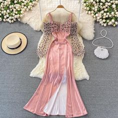 Materials: other Size: s, m, l Color: pink, yellow, black Girls In Suspenders, Summer Formal Dresses, Cute Modest Outfits, Spring Outfits 2022, Early Spring Outfits, Suspender Dress, Polka Dress, Current Fashion Trends, Trends 2022