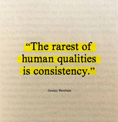 a book with a quote on it that says the rarest of human qualities is