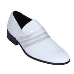 Tuxedo Shoes White Slip On Mens Tuxedo Shoes Comfortable Dress Shoes, Slip On Dress Shoes, White Slip