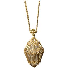 Shake up your jewelry wardrobe with this unique piece, filled with faceted sparkling White Topaz loose stones that move freely within an 18kt Gold cage. Outside of Gold cage is detailed with .94cts of Diamonds. Finished in Lauren Harper's signature matte 18kt Gold. Pendant hangs on 3 small 18kt Gold 30 inch Chains. Gold Star Pendant, Necklaces White, Gold Star Earrings, Caged Necklace, Gold Sunburst, Vintage Pendant Necklace, Jewelry Wardrobe, Star Necklace Gold, Gold Chain With Pendant