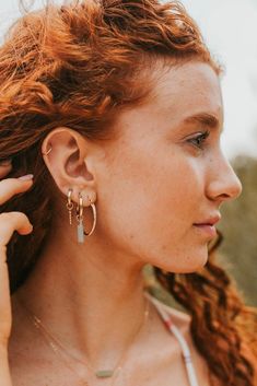 The hoops of your hand-made-earring dreams. They're bamboo textured with a swing latch design, providing a gentle swing! Hoops are 1 1/8" in diameter. Sold as a pair. Available in 14kt Gold Fill + Sterling Silver. Handmade in Eau Claire, WI. Our jewelry is handmade so each piece will be unique and may vary slightly from what is pictured. Delicate Everyday Hoop Jewelry, 14k Gold Filled Pierced Huggie Jewelry, Single 14k Gold-filled Hoop Cartilage Earring, Single 14k Gold Filled Hoop Earring, Everyday Dangle Hoop Earrings For Pierced Ears, Everyday Dangle Hoop Earrings, Delicate Hypoallergenic Hoop Jewelry, 14k Gold Filled Hoop Cartilage Earring, Everyday 14k Gold Filled Dangle Cartilage Earrings