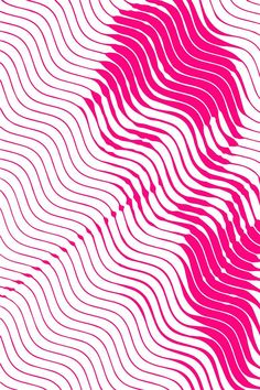 an abstract pink and white background with wavy lines