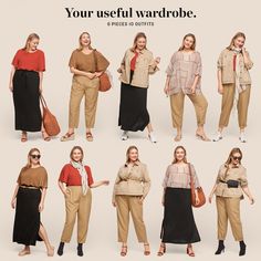 Over Weight Outfits For Women, Outfits For Chubby Body Type, Curvy Modest Outfits, Outfit Ideas For Chubby Ladies, Outfits For Short Women Curvy, Travel Capsule Wardrobe Summer, Casual Classy Outfits, Apple Shape Outfits, Dresses For Apple Shape