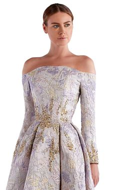 Edward Arsouni, Couture Evening Gowns, Couture Looks, Lilac Dress, Dress Size Chart, A Line Skirts, Evening Dress, Color Combinations, Wedding Ring