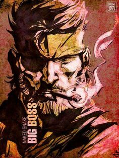 Big Boss Fanart, Metal Gear Big Boss, Metal Gear Snake, Mgs Fanart, Raiden Mgs, Metal Gear Games