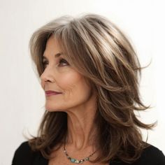 Discover the beauty of long hair at any age with these inspiring hairstyle ideas for women over 50, celebrating individuality and confidence with each strand. Medium Length Wavy Hairstyles, Long Hairstyle Ideas, Blonde Hair Transformations, Medium Hair Styles For Women, Layered Haircuts For Medium Hair, Long Hairstyle, Wavy Hairstyles, Mom Hairstyles