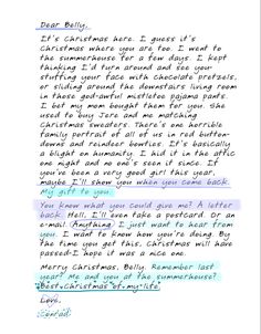 a handwritten christmas letter to santa claus