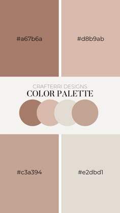 Girlboss Color Palette, Hex Codes Color Palette Neutral, Neutral Aesthetic Small Business, Blush Neutral Color Palette, Color Palette Branding Small Businesses, Nude Branding Color Palettes, Neutral Color Swatches, Neutral Logo Color Palette, Neutral Canva Color Palette