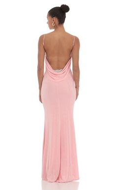 Lace Open Back Maxi Dress in Pink | LUCY IN THE SKY Prom Dress Lucy In The Sky, Lucy In The Sky Prom Dress, Prom Dresses Backless, Light Pink Prom Dress, Lucy In The Sky Dress, Flare Maxi Dress, Prom Dress Inspo, Open Back Maxi Dress, Ruffle Maxi Dress