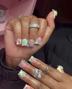 Short Junk Nail Designs, Summer Nails Black Women, Tip Nails Acrylic, French Tip Nails Acrylic, Acrylic Nails Black, Nails Duck, Nails French Tip, Duck Nails