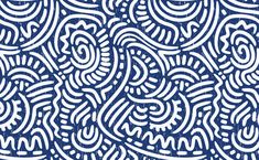 an abstract blue and white pattern