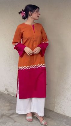 Kurti Style, Designer Kurti Patterns, Kurti Designs Latest, Kurta Design