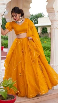 Haldi Ceremony Outfit, Lehnga Dress