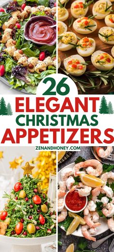 Kick off your Christmas celebrations with these 26 elegant Christmas appetizers! From a fancy Christmas Cheese Ball to Christmas Cheese Board and Cranberry Brie Bites, you’ll find many brilliant Christmas snacks and party food ideas!