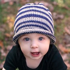 "Loom Knit Unisex Hat Pattern, Pattern not a finished item. Pattern Description:  Graduating stripes give this hat urban style. Perfect everyday, unisex hat, sized for baby to adult. Sizes:  Baby to adult. Can be made in any size. Loom chart is included. Loom:  3/8\" peg spacing loom with 56, 60, 72, 80, 82, 84 pegs. (Knitting board all-in-one loom will make all sizes. Level:  Beginner ALL pattern sales are FINAL and NON-REFUNDABLE once downloaded. This is not a finished item. Pattern is not vid Loom Knitting Patterns Hat, Baby Hat Knit, Fair Isle Hat Pattern, Santa Hat Pattern, Knitting Board, Loom Knit Hat, Knitting Abbreviations, Round Loom, Striped Hat