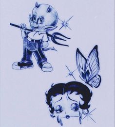 Chicana Betty Boop, Betty Boop Chicano Art, Ballpen Art, Chicano Love Art, Betty Boop Tattoos, Chicano Love, Chicano Art Tattoos, Chicano Drawings, Color Drawing Art