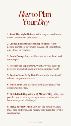 How To Manage My Time, Goals For A Day, How To Develop A Routine, Day Time Routine, Structure Your Day, How To Plan Your Day Time Management, How To Set A Goal, Successful Women Habits, Successful Women Routine