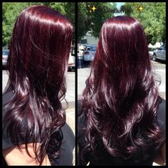 Hot Red Hair Color, Pelo Color Vino, Red Hair Color Shades, Red Hair Dye, Hair Dye Tips, Plum Hair, Red Hair Inspo, Wine Hair, Cherry Hair