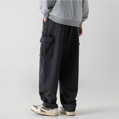 Material: 100% NylonFeatures: Pants, cargo pants, jeans, pocket patchwork design, straight-leg, drawstring waistband, relaxed fit, unisex, couple outfits.Style: Casual, college Cargo Pants Jeans, Jeans Pocket, Costume Bags, Outwear Coat, Jean Pockets, Pants Cargo, Couple Outfits, Cargo Jeans, Baseball Jacket