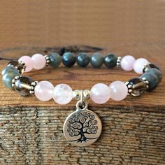 Howlite Bracelet, Labradorite Bracelet, Rose Quartz Bracelet, Energy Bracelets, Mala Bracelet, Crystal Beads Bracelet, Fire Heart, Healing Bracelets, Quartz Rose