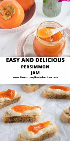 an easy and delicious persimmon jam recipe