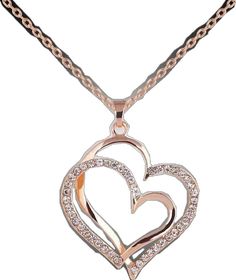 Rose Gold Metal Heart Necklace For Mother's Day, Heart-shaped Alloy Necklaces For Mother's Day, Valentine's Day Rose Gold Alloy Jewelry, Mother's Day Heart Pendant Alloy Necklace, Rose Gold Heart-shaped Metal Necklace, Heart-shaped Rose Gold Metal Necklace, Rose Gold Metal Heart Necklace, Mother's Day Heart-shaped Alloy Necklace, Heart-shaped Alloy Necklace For Mother's Day