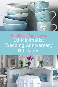 the words konmari your love 10 minimalist wedding anniversary gifts ideas