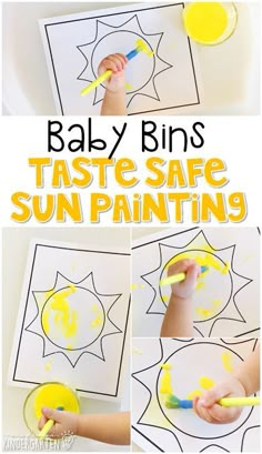 Learning The Color Yellow, Color Activities For Toddlers, Sun Crafts, Baby Room Colors, Color Of The Week, Toddler Class, Infant Room, The Color Yellow